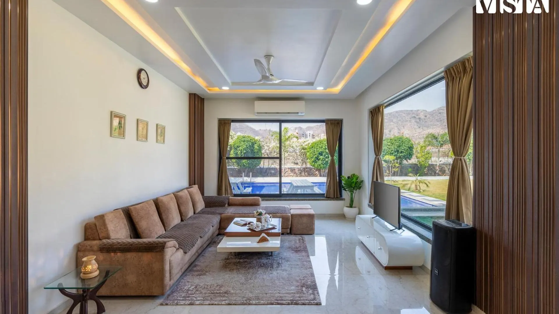 Stayvista'S Bella Dream - Mountain-View With Outdoor Pool, Lawn Featuring A Gazebo & Indoor Games Udaipur 0*,