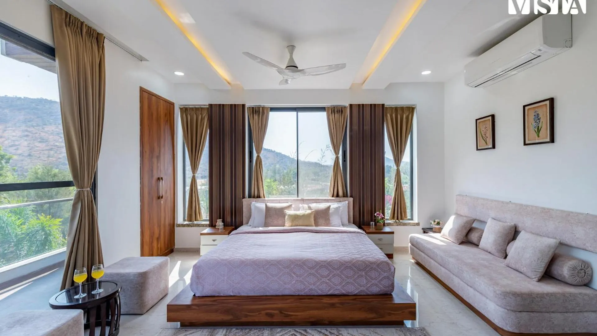 Villa Stayvista'S Bella Dream - Mountain-View With Outdoor Pool, Lawn Featuring A Gazebo & Indoor Games Udaipur India